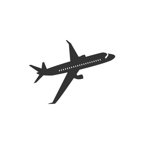 Gambar Pesawat Ikon Desain Grafis Template Vektor Diasingkan Udara