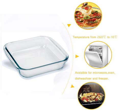 Venda Quente Pirex De Vidro Forno De Microondas Prato Com Tampa Vidro Ovenware Para Alimentos