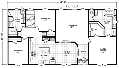 Https://tommynaija.com/home Design/double Wide Mobile Home Floor Plans With Bonus Room