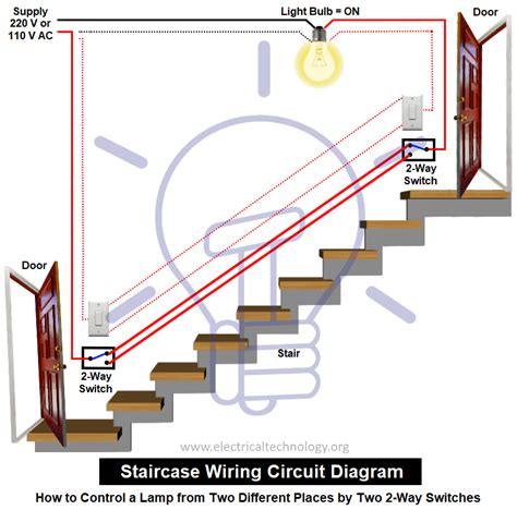 Wiring A 3 Way Switch For Stairway Lighting