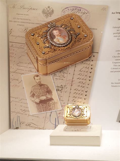 The Romanov Jewelry ~ Wartski Displayed An Imperial Gold Portrait
