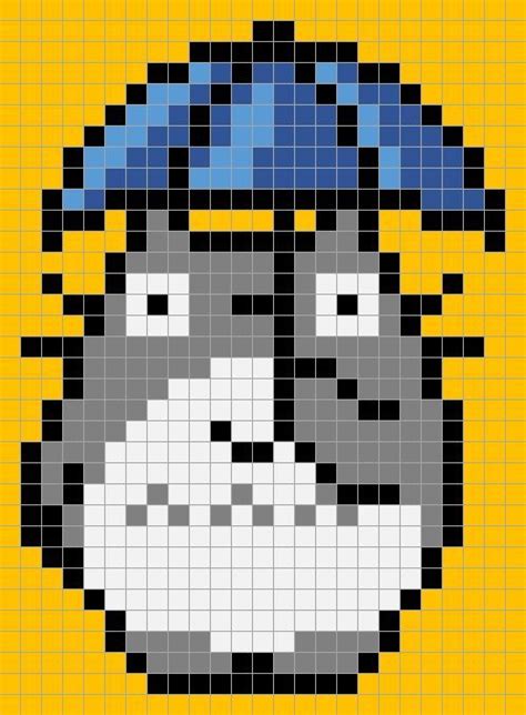 Totoro Pixel Reference Pixel Arts Photo 40254147 Fanpop