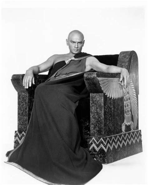 russianborn actor yul brynner as pharaoh ramesses ii in a publicity still for the biblical epic