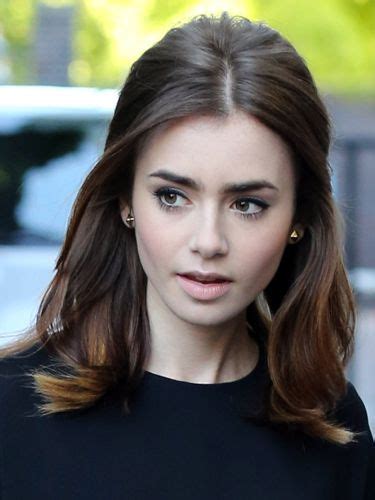 Lily Collins Stunning Retro Hair And Makeup Style Promoting Her New