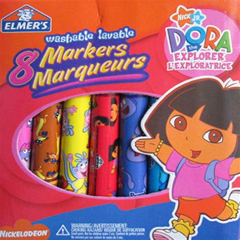 Dora The Explorer Washable Markers Favors 8ct