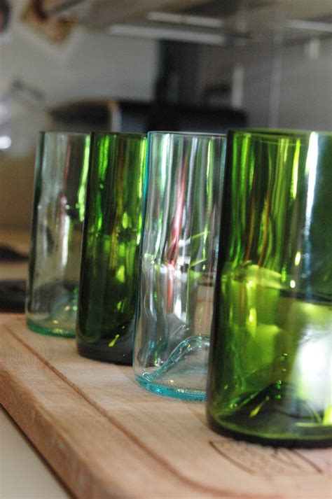 Eco Friendly Glasses From Wine Bottles Set Of 4 Tumblers Via Etsy