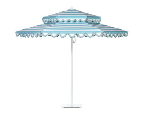 Maybe you would like to learn more about one of these? Double Decker aluminum umbrella with White frame in Cabana ...