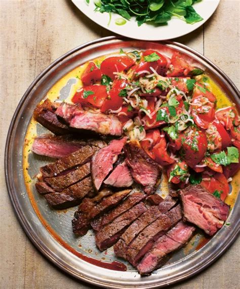 Barbecued Rib Eye Steak With Tomato Salad By Angela Hartnett