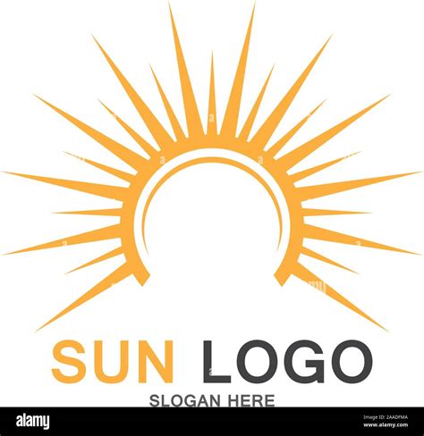 Sun Vector Illustration Icon Logo Template Design Stock Vector Image
