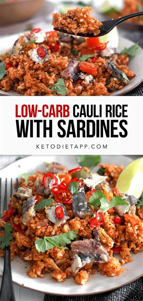 Make the wrap pictured above. Low-Carb Spiced Cauli-Rice with Sardines | KetoDiet Blog