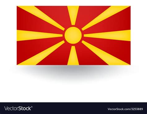 Macedonia Flag Royalty Free Vector Image Vectorstock
