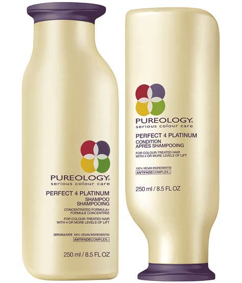 Perfect 4 Platinum Blonde Hair Shampoo And Conditioner Duo Pureology