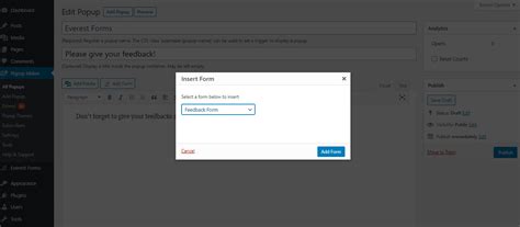 How To Easily Create A Wordpress Popup Form Wpeverest Blog