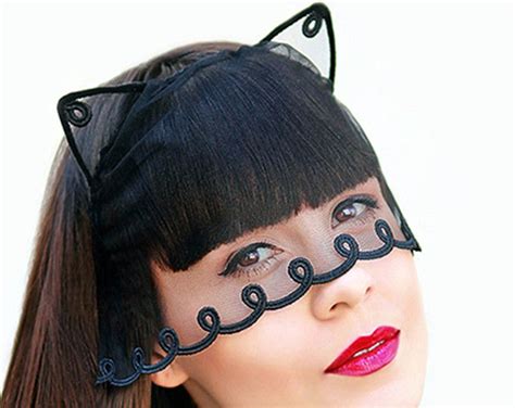 Cat Ears Headband With Veil Sexy Kitten Headpiece Sexy Etsy Cat