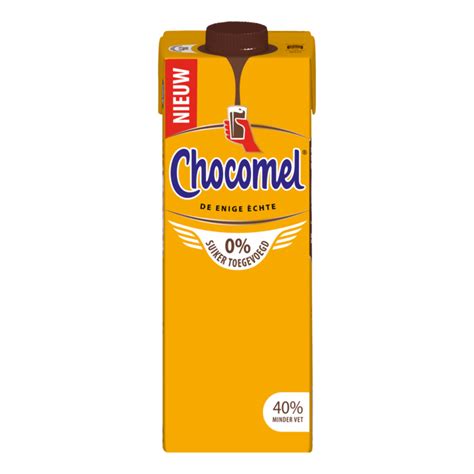 Chocomel 0% Suiker Toegevoegd 1L - Grote pakken chocolademelk