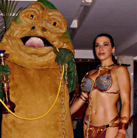 Jabba The Hutt And Slave Leia By Eoyaguar On Deviantart