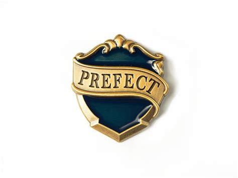 Prefect Badge Blue On Antique Gold Hp Witchcraft And Wizardry