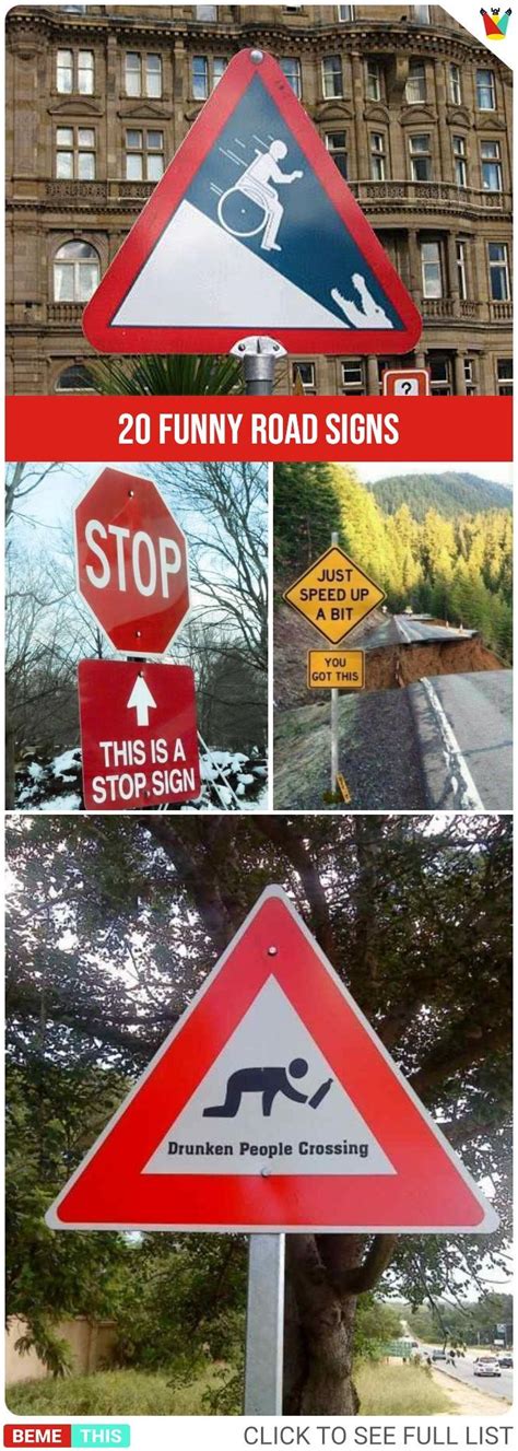 20 Road Signs Made By People With Sense Of Humour Funny Road Signs