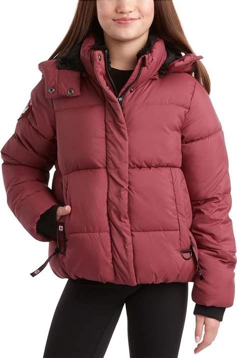 Canada Weather Gear Girls Winter Coat Heavyweight Quilted Puffer Parka 7 16