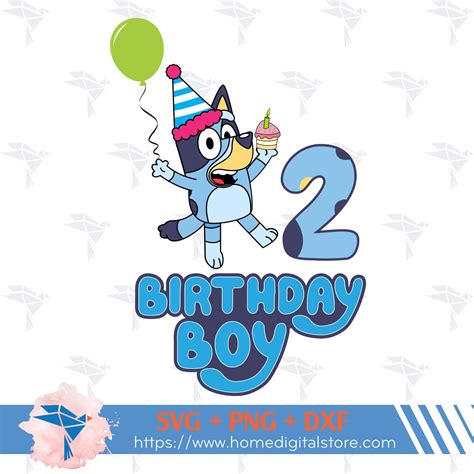 Birthday Boy Bluey Svg Png Dxf