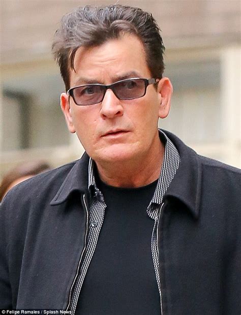 Charlie Sheen Looks Happy As He Flashes V Sign On Outing
