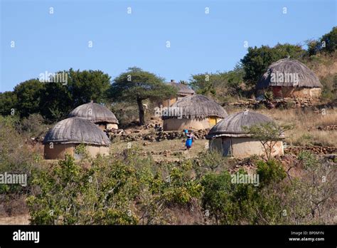 Zulu Homestead Near Isandlwana South Africa Stock Photo Alamy