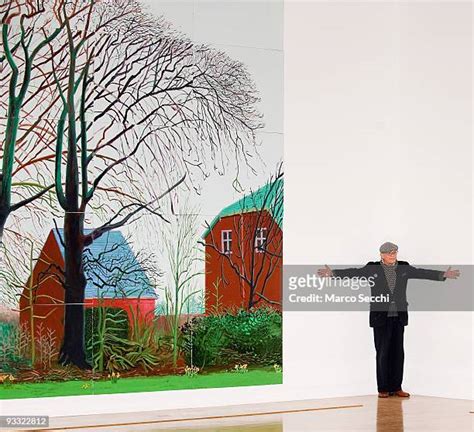 David Hockney Introduces His Painting Bigger Trees Near Warter Photos