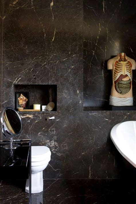 48 Beautiful Black Marble Bathroom Design Ideas To Looks Classy Hoomdesign Black Marble Bathroom