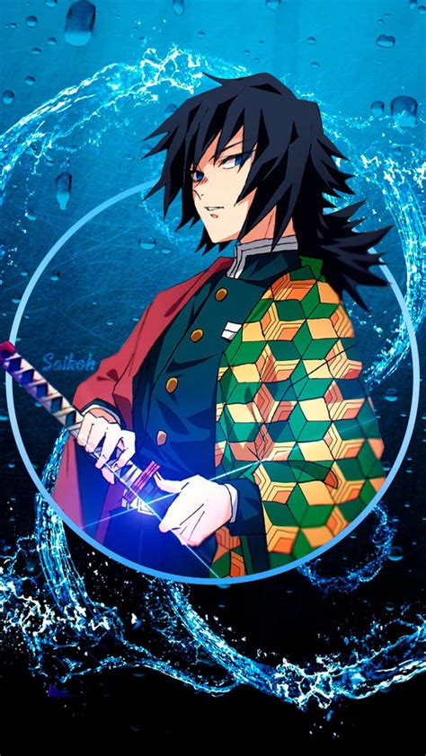 Multiple sizes available for all screen sizes. Giyu Tomioka (Kimetsu no Yaiba) wallpaper, water, katana ...
