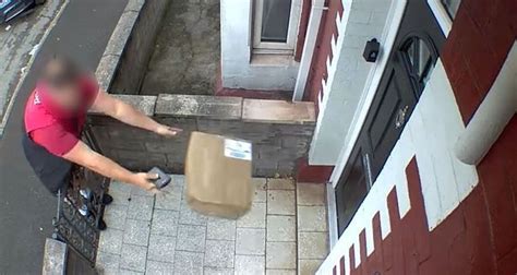 Lazy Dpd Driver Caught On Camera Throwing Parcel At Door From Garden