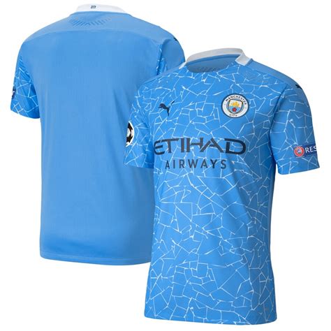 Manchester City Authentic Uefa Home Shirt 2020 21