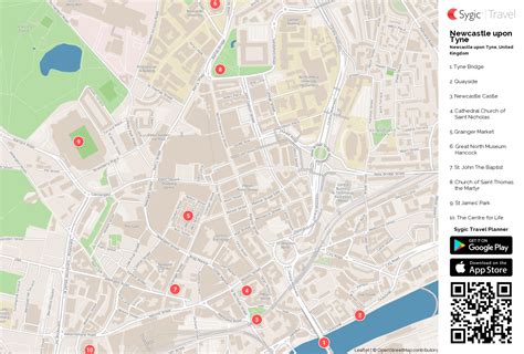 Newcastle City Centre Map Gadgets 2018