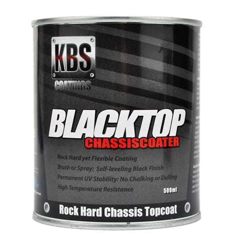 Kbs Blacktop Chassis Coater Gloss Black 500ml Flexible Permanent Uv