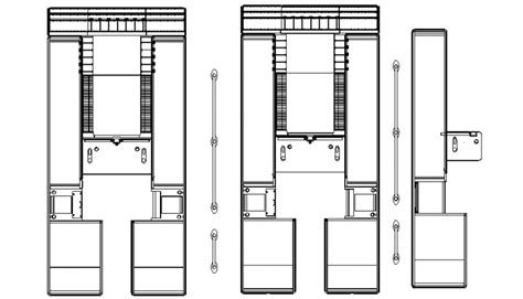 Plan Of Cash Desk With Part Of Corporate Area Dwg File Cadbull