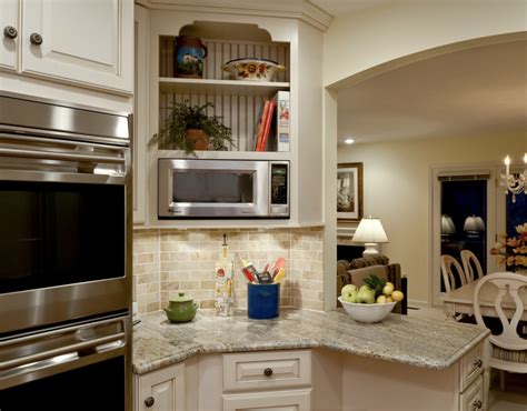 Corner Cabinet With Microwave Modern Kitchen Design Kitchen Design