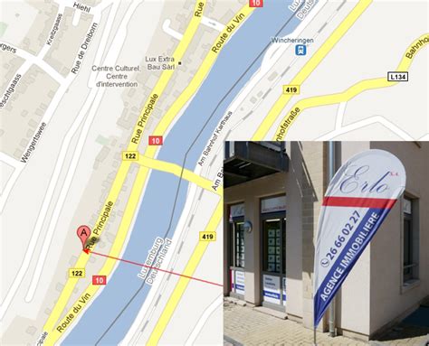 Die vorgenannte immobilie liegt in zentraler lage der gemeinde tawern, der ort verfügt über eine sehr gute. ERLO S.A. Agence Immobilière Immobilienagentur Real Estate ...
