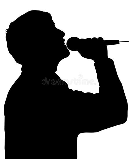 singer silhouette of a person singing with a microphone ad silhouette singer person