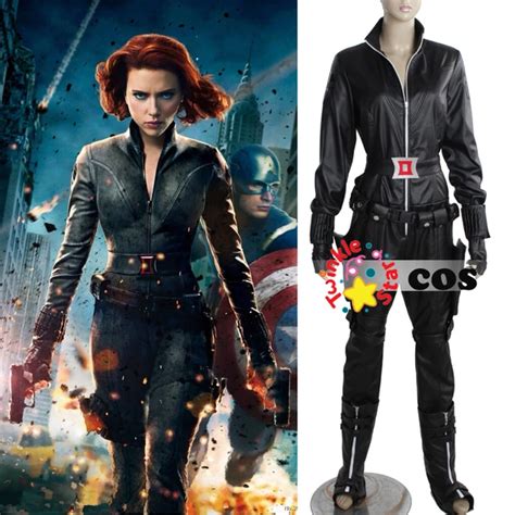 2015 The Avengers Black Widow Cosplay Costume Halloween Costumes For