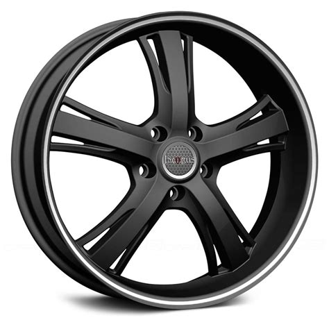 Incubus® Raven Wheels Flat Black With Machined Pinstripe Rims