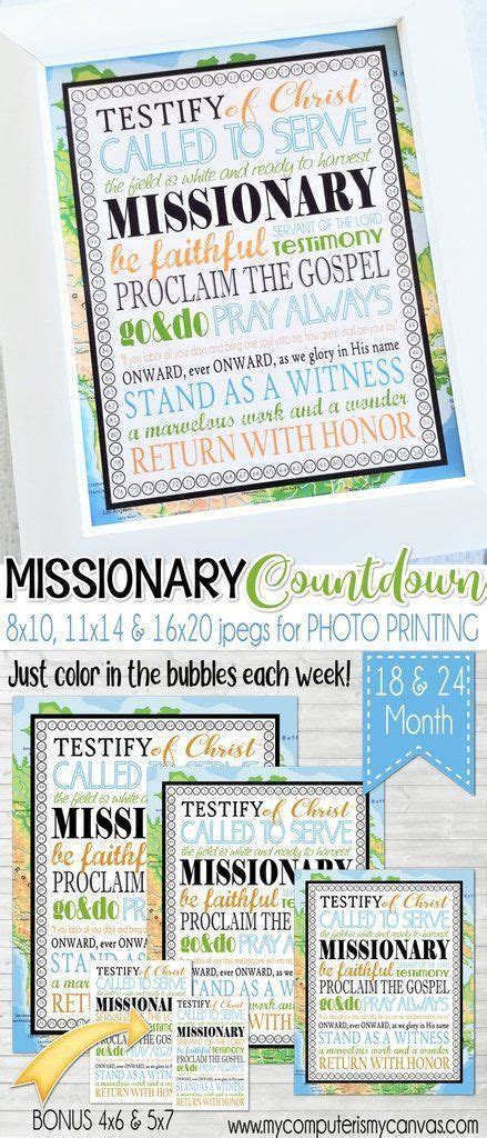 printable missionary countdown lds missionary countdown 18 month 24 month countdown for