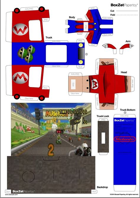 Mario Kart Papercraft Boxzet 2 By Cjrogue On Deviantart Mario Kart