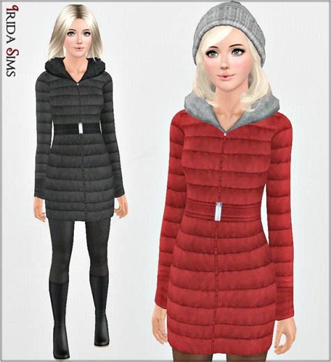 Irida Sims3 Padded Jacket By Irida Sims 3 Downloads Cc Caboodle