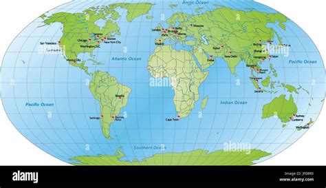 Card Atlas Map Of The World Map Card Outline Globe Planet Earth