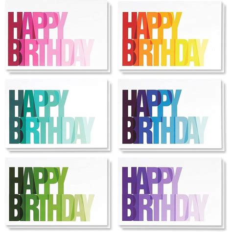 Buy Best Paper Greetings Happy Birthday Greeting Cards 48 Pack