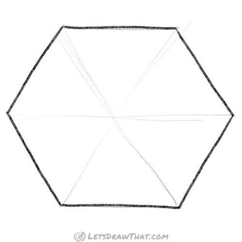 How To Draw A Hexagon Using Compass And Hand Drawn Lets Draw That