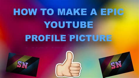How To Make A Epic Youtube Profile Picture 2016 Youtube
