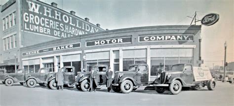 Ford dealership in the mid 1930's | Antique trucks, Dealership, Deale