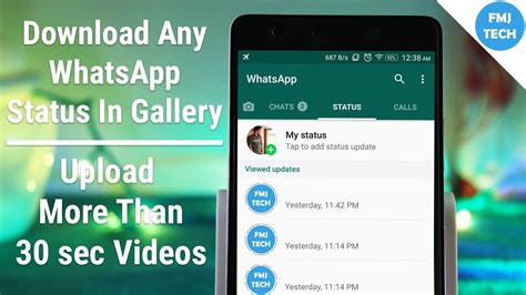 This trick allows you to download the others whatsapp status photo or video from your mobile. Download Any WhatsApp Status In Gallery | Upload More Than ...