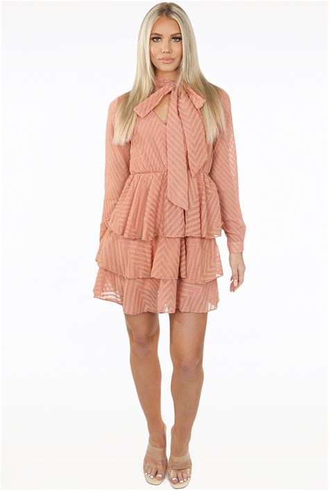 Pussy Bow Layered Dress Buy Fashion Wholesale In The Uk