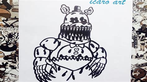 Como Dibujar A Fredbear De Five Nights At Freddys 4 How To Draw